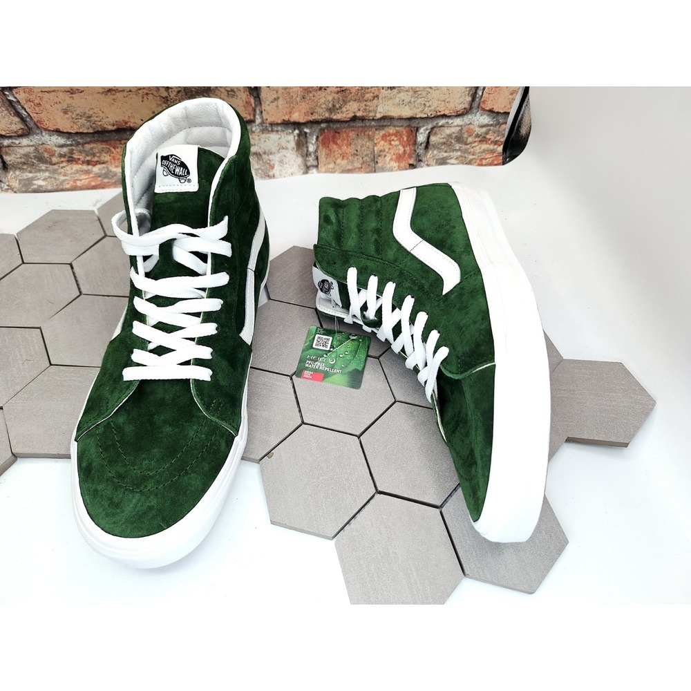 Vans Sk8-Hi‎ Pig Suede Douglas Fir Green Size US 9.5 Men's New VN0007NSBXU Rare - Picture 10 of 13